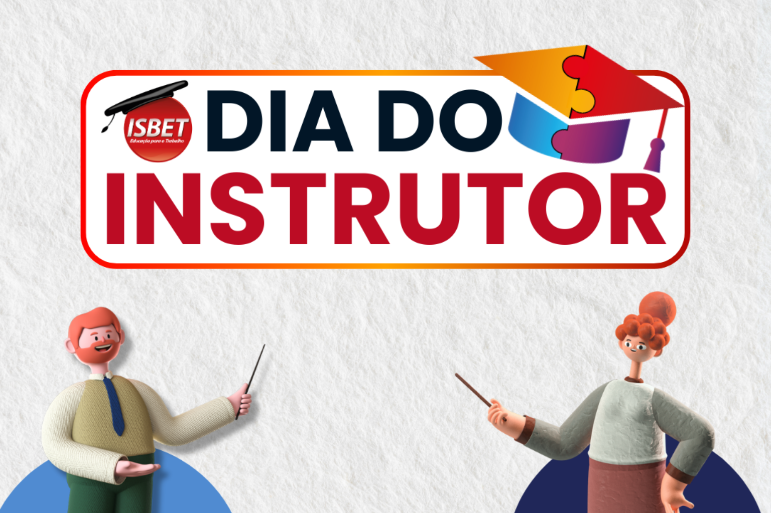 imagem feita no canva sobre o dia do instrutor