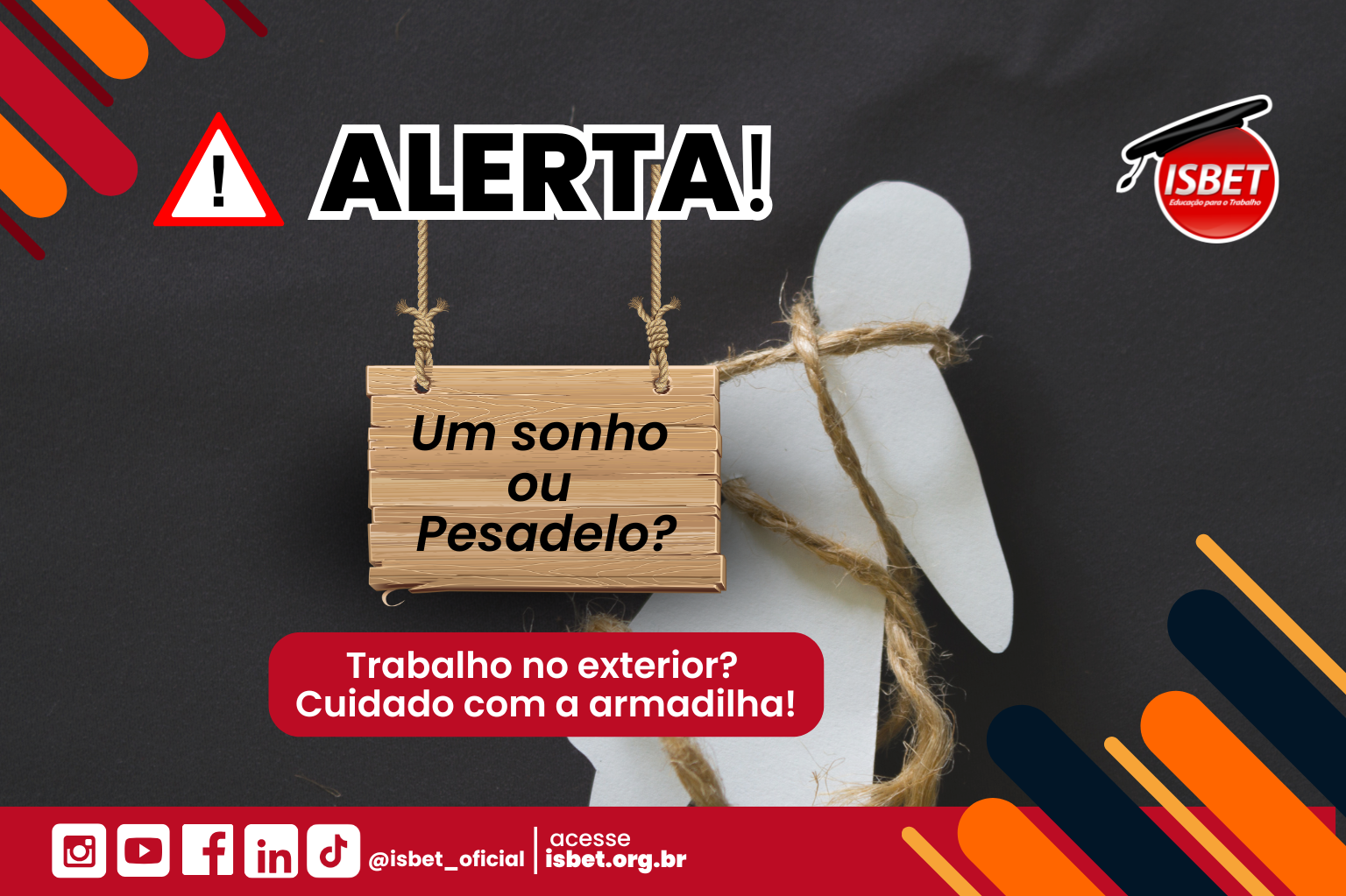 arte feita no canva: ALERTA! Um sonho ou pesadelo?